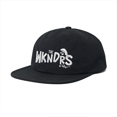 WKNDRS(ウィーケンダーズ)/ 6P LOGO CAP -BLACK-