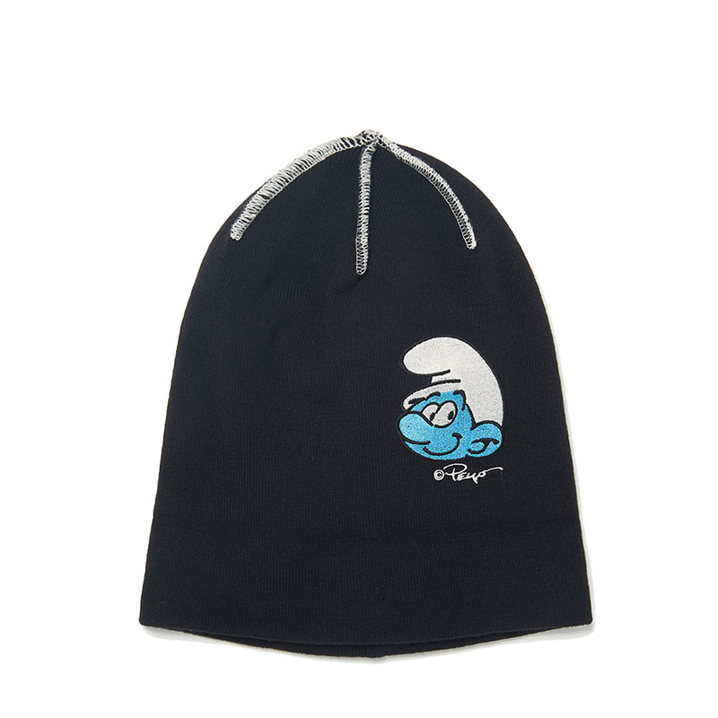 WKNDRS(ウィーケンダーズ)/ LOGO BEANIE -BLACK-