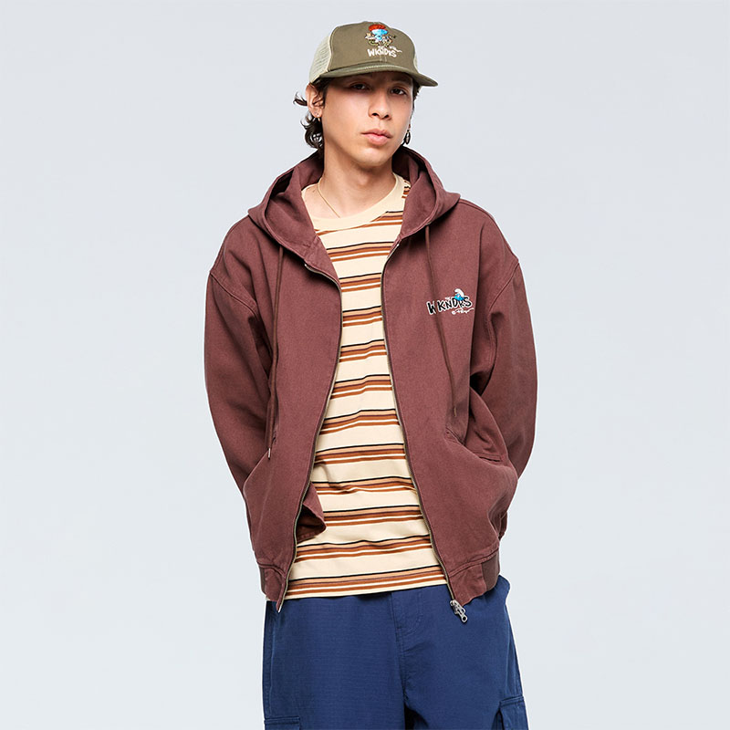 WKNDRS(ウィーケンダーズ)/ MULTI COLOR STRIPED T-SHIRT -BEIGE-