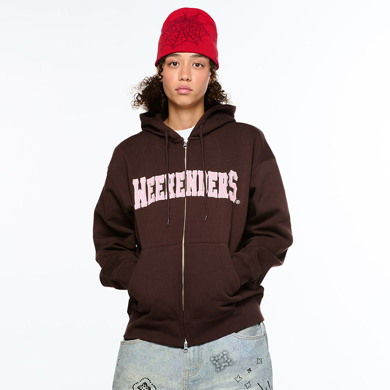 WKNDRS(ウィーケンダーズ)/ COWBOYS ZIP-UP HOODIE -BROWN-