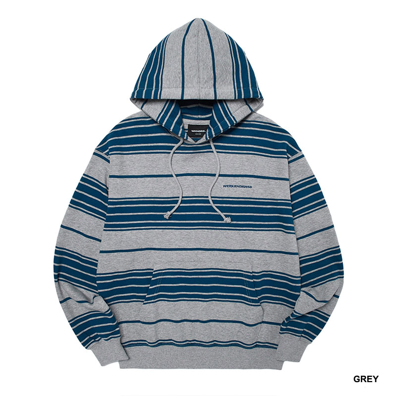 WKNDRS(ウィーケンダーズ)/ STRIPED HOODIE -2.COLOR-