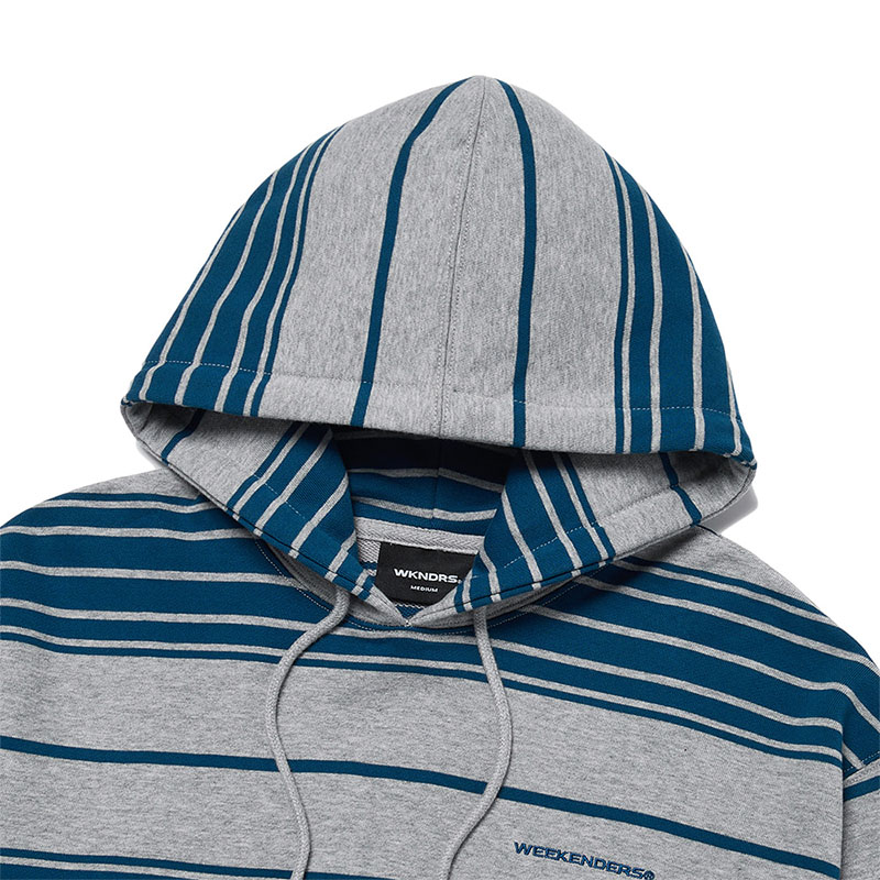 WKNDRS(ウィーケンダーズ)/ STRIPED HOODIE -2.COLOR-