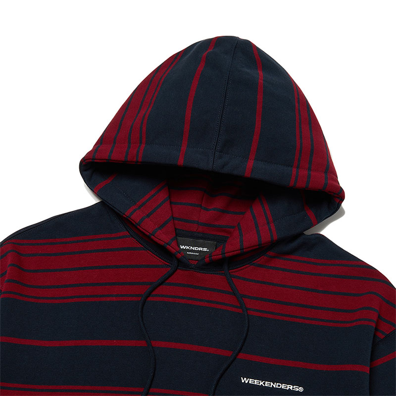 WKNDRS(ウィーケンダーズ)/ STRIPED HOODIE -2.COLOR-