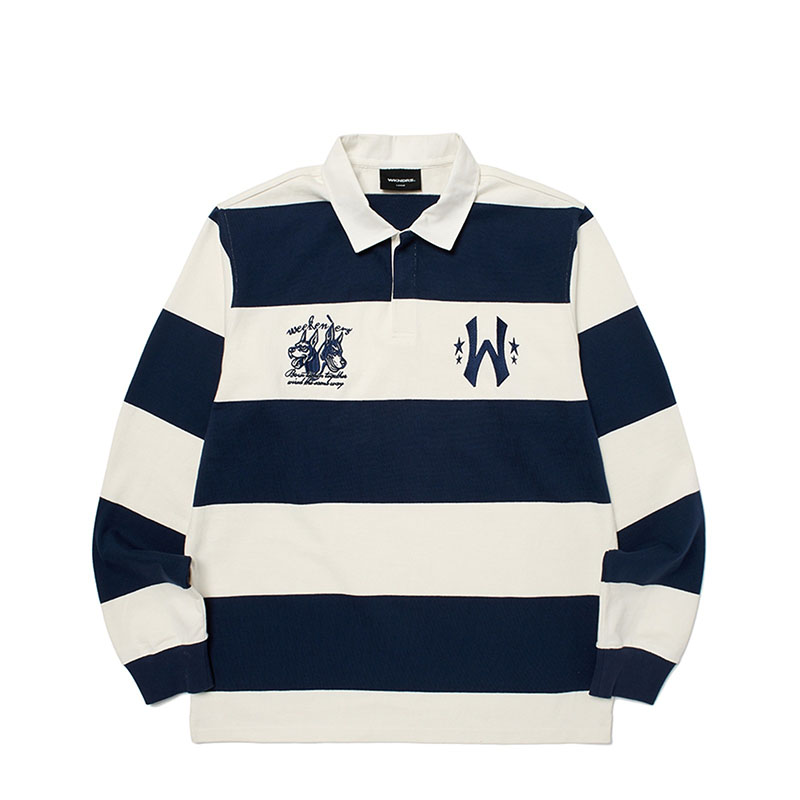 WKNDRS(ウィーケンダーズ)/ BOUTIQUE RUGBY PIQUE -NAVY-