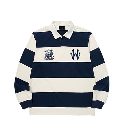 WKNDRS(ウィーケンダーズ)/ BOUTIQUE RUGBY PIQUE -NAVY-