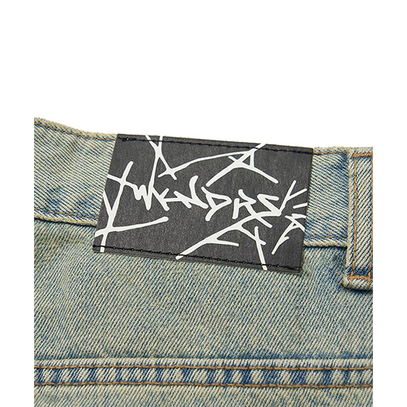 WKNDRS(ウィーケンダーズ)/ SKULL WASHED PANTS -S,DENIM-