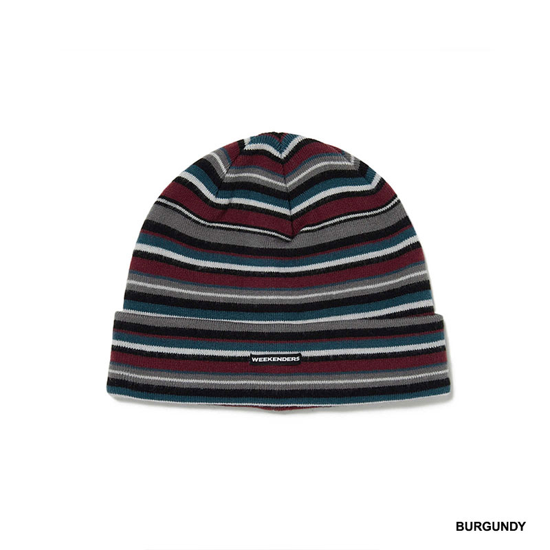 WKNDRS(ウィーケンダーズ)/ MULTI-STRIPE BEANIE -2.COLOR-
