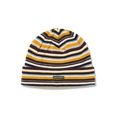 WKNDRS(ウィーケンダーズ)/ MULTI-STRIPE BEANIE -2.COLOR-