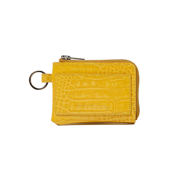 WKNDRS(ウィーケンダーズ)/ CROC CARD WALLET -2.COLOR-(YELLOW)