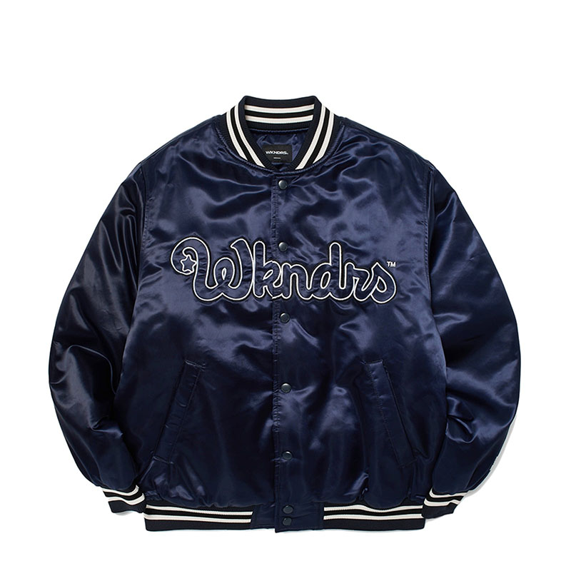 WKNDRS(ウィーケンダーズ)/ CLASSIC BASEBALL JACKET -NAVY-