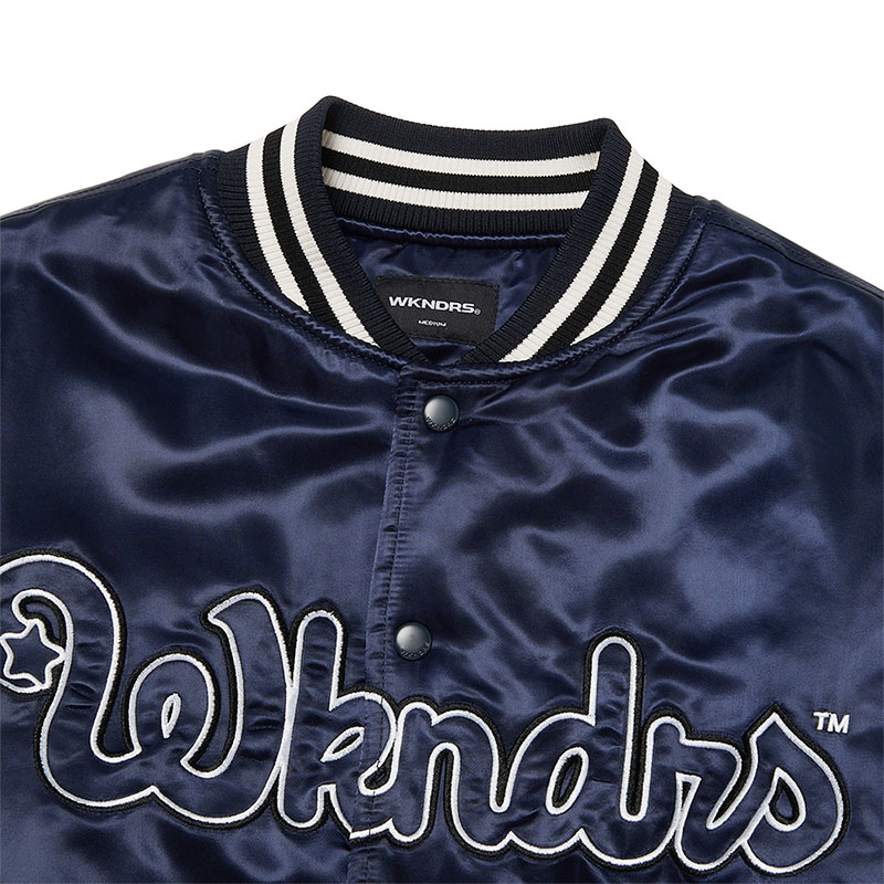 WKNDRS(ウィーケンダーズ)/ CLASSIC BASEBALL JACKET -NAVY-