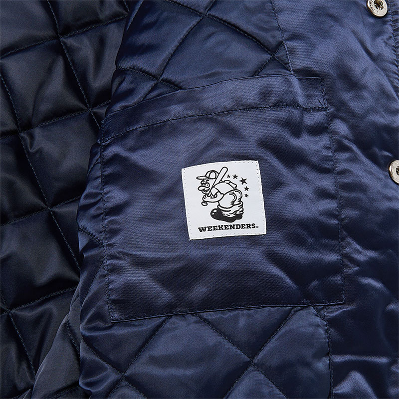 WKNDRS(ウィーケンダーズ)/ CLASSIC BASEBALL JACKET -NAVY-
