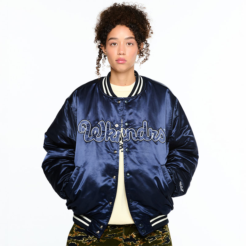 WKNDRS(ウィーケンダーズ)/ CLASSIC BASEBALL JACKET -NAVY-