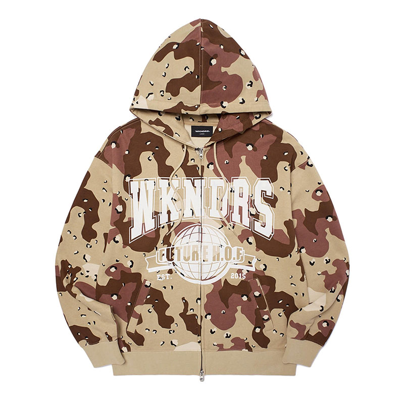 WKNDRS(ウィーケンダーズ)/ H.O.F ZIP-UP HOODIE -DESERT CAMO-