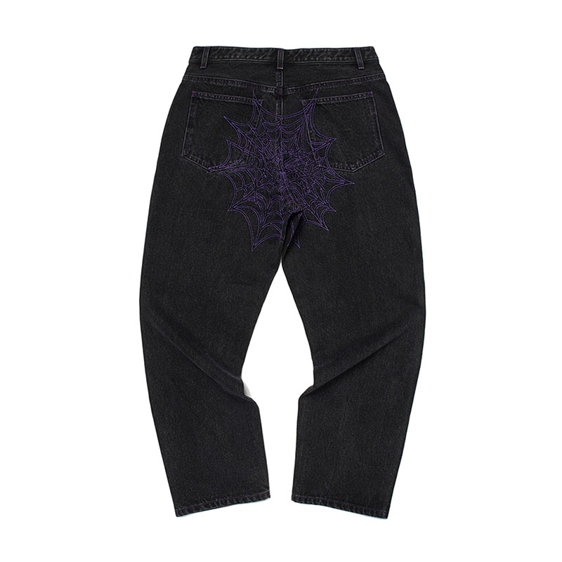 WKNDRS(ウィーケンダーズ)/ COBWEB DENIM PANTS -2.COLOR-(BLACK)