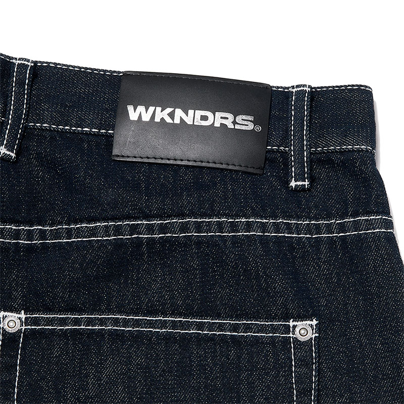 WKNDRS(ウィーケンダーズ)/ RHINESTONE DENIM PANTS -DENIM-
