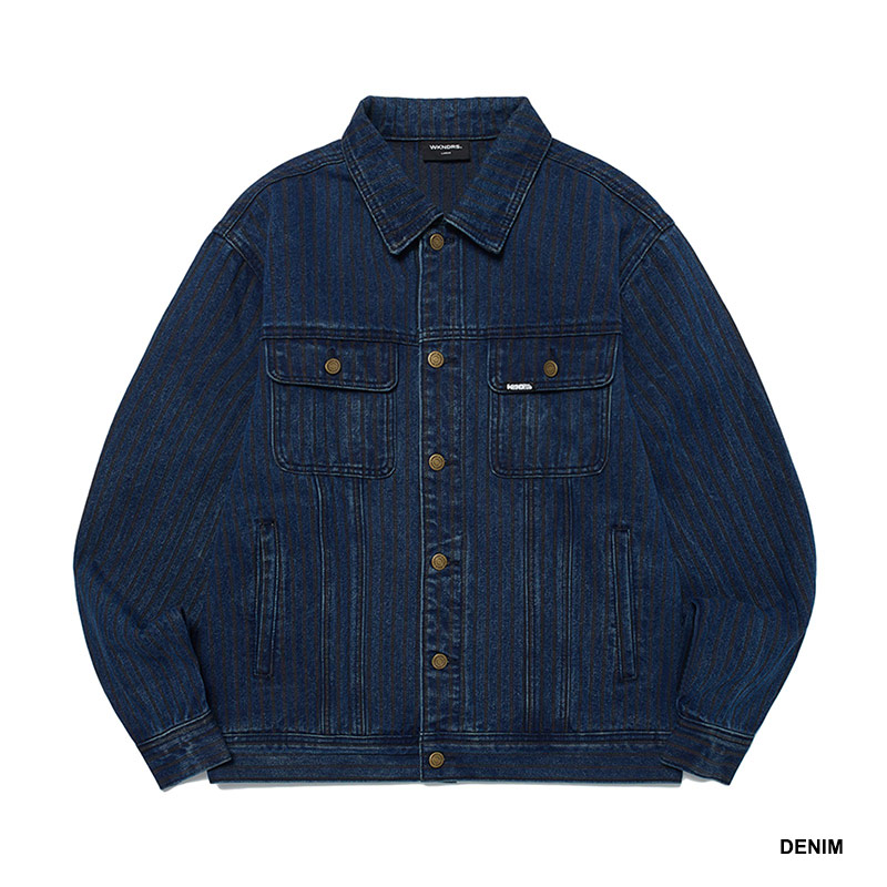 WKNDRS(ウィーケンダーズ)/ STRIPE TRUCKER JK -2.COLOR-