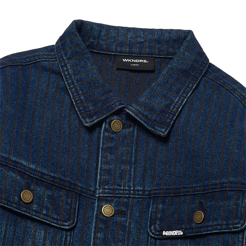 WKNDRS(ウィーケンダーズ)/ STRIPE TRUCKER JK -2.COLOR-