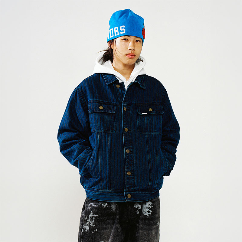 WKNDRS(ウィーケンダーズ)/ STRIPE TRUCKER JK -2.COLOR-