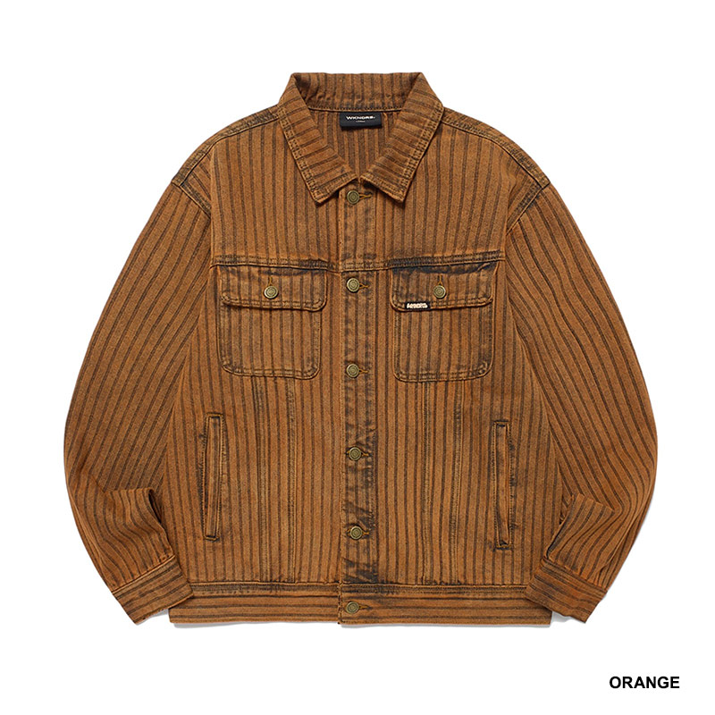 WKNDRS(ウィーケンダーズ)/ STRIPE TRUCKER JK -2.COLOR-