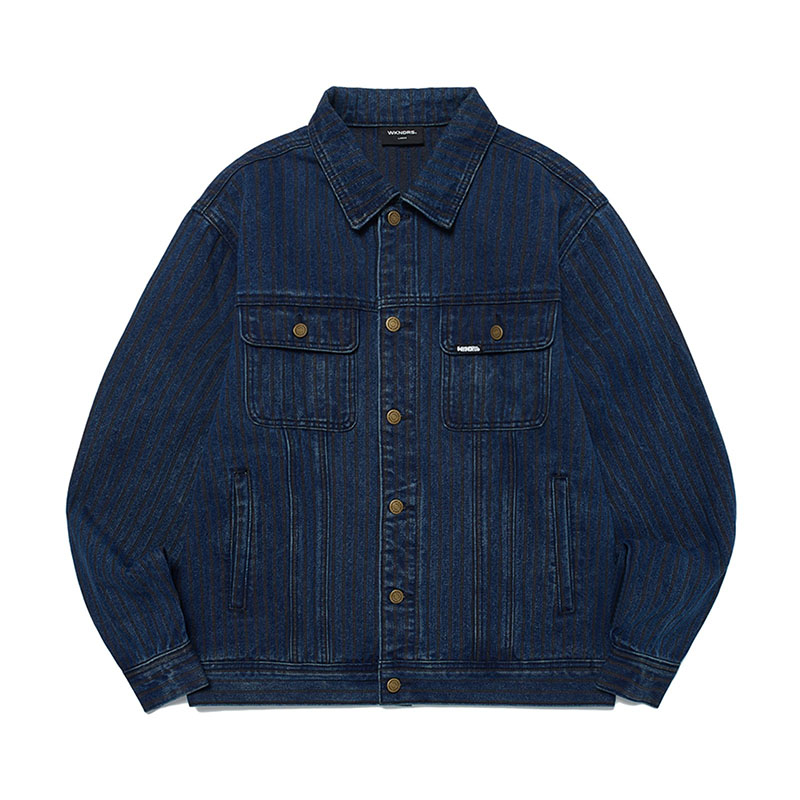 WKNDRS(ウィーケンダーズ)/ STRIPE TRUCKER JK -2.COLOR-(DENIM)