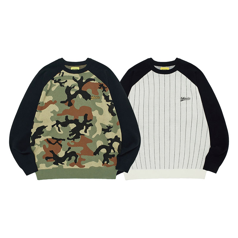 WKNDRS(ウィーケンダーズ)/ RAGLAN KNIT SWEATER -2.COLOR-