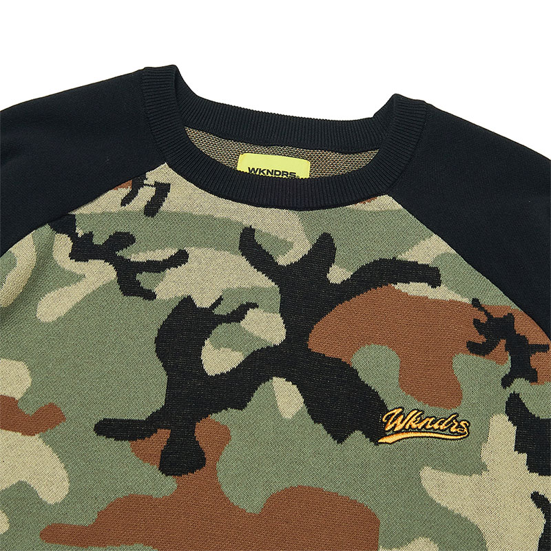 WKNDRS(ウィーケンダーズ)/ RAGLAN KNIT SWEATER -2.COLOR-
