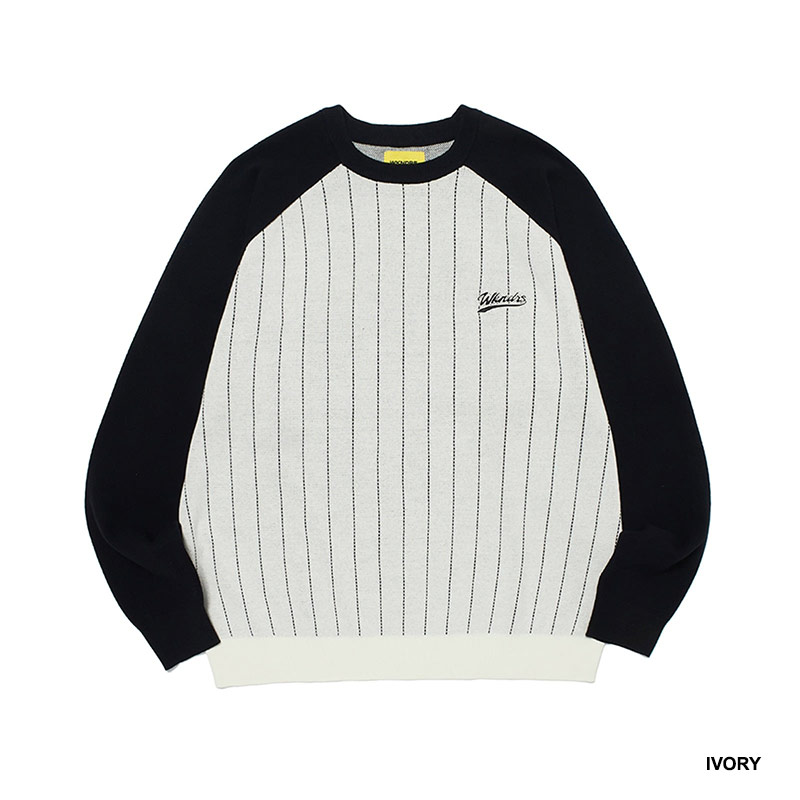 WKNDRS(ウィーケンダーズ)/ RAGLAN KNIT SWEATER -2.COLOR-