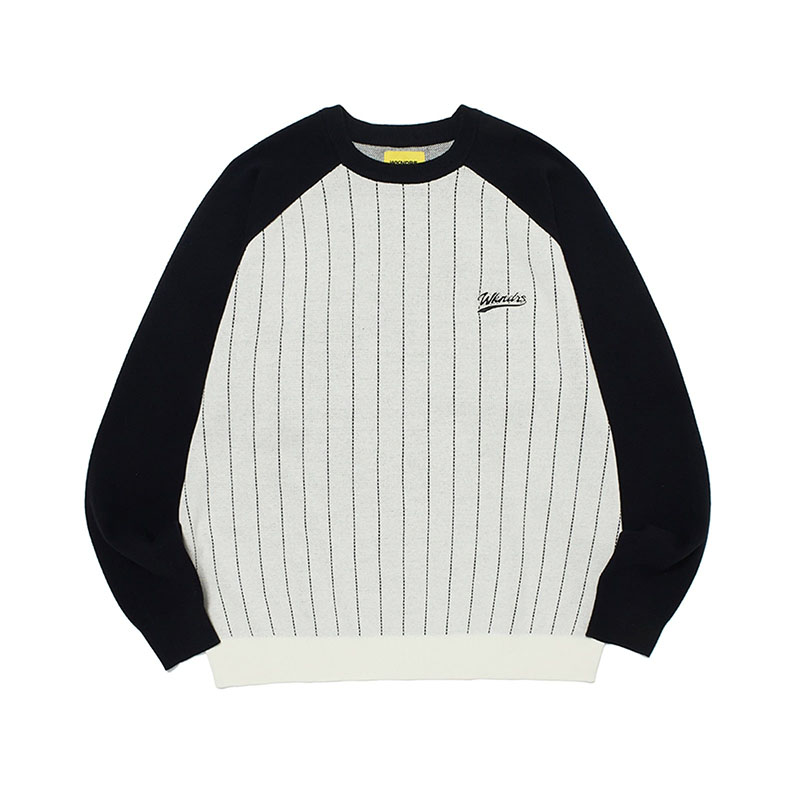 WKNDRS(ウィーケンダーズ)/ RAGLAN KNIT SWEATER -2.COLOR-(IVORY)