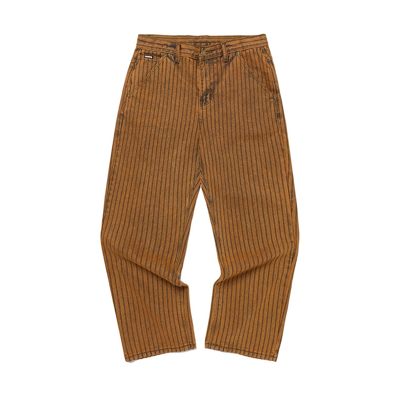 WKNDRS(ウィーケンダーズ)/ STRIPE DENIM PANTS -2.COLOR-(ORANGE)
