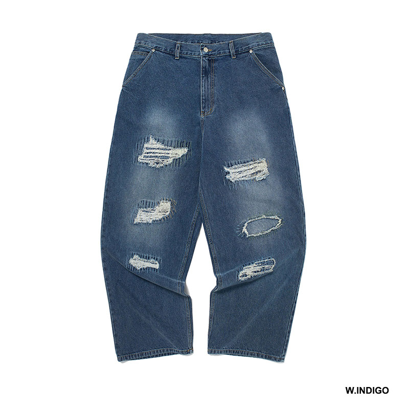 WKNDRS(ウィーケンダーズ)/ STITCH DISTRESSED PANTS -2.COLOR-