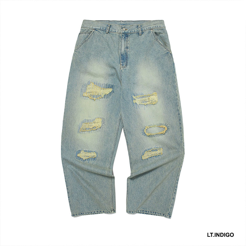 WKNDRS(ウィーケンダーズ)/ STITCH DISTRESSED PANTS -2.COLOR-