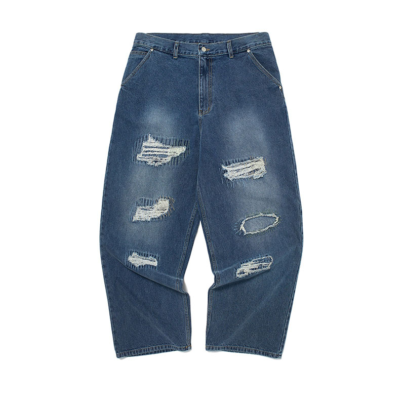 WKNDRS(ウィーケンダーズ)/ STITCH DISTRESSED PANTS -2.COLOR-(W.INDIGO)