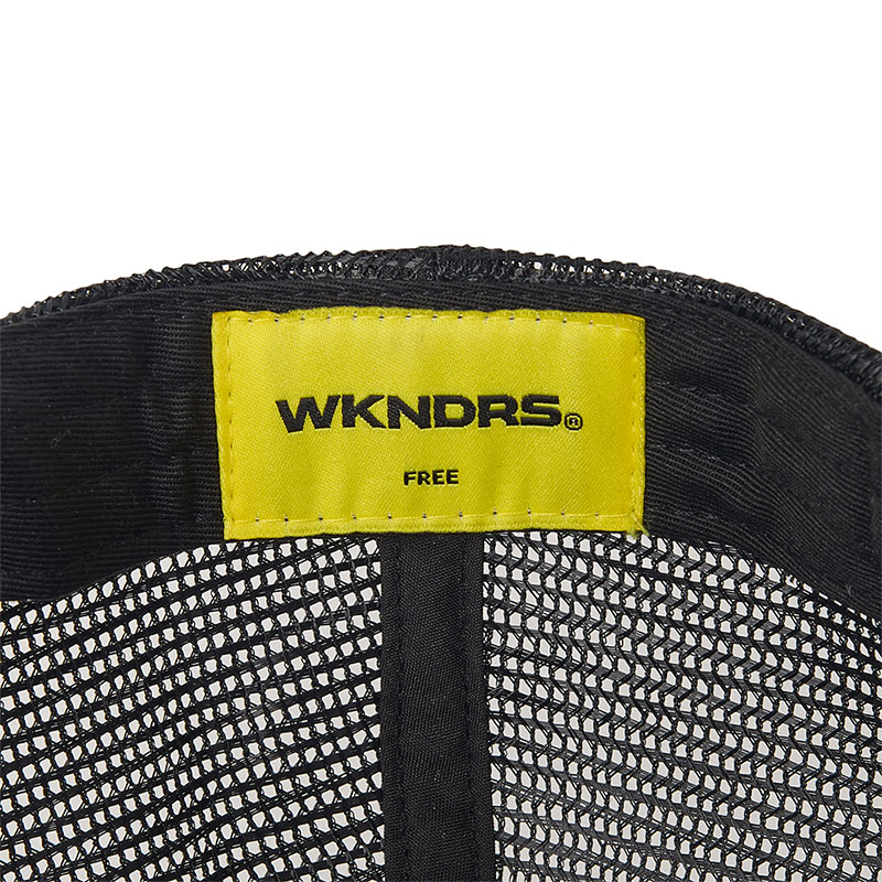 WKNDRS(ウィーケンダーズ)/ CHILD TRUCKER CAP -BLACK-