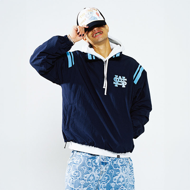 WKNDRS(ウィーケンダーズ)/ CHILD TRUCKER CAP -BLACK-