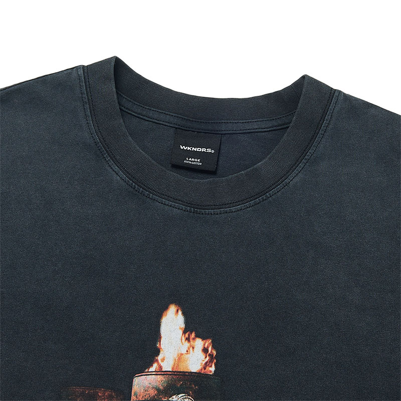 WKNDRS(ウィーケンダーズ)/ FIRE BARREL LS T-SHIRT -2.COLOR-