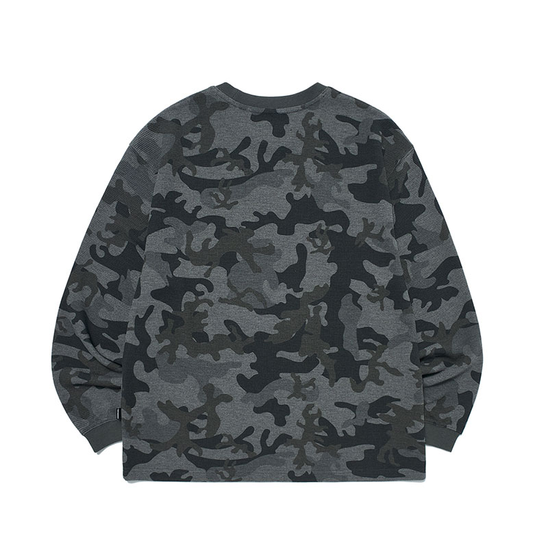 WKNDRS(ウィーケンダーズ)/ CAMO WAFFLE LS T-SHIRT -2.COLOR-
