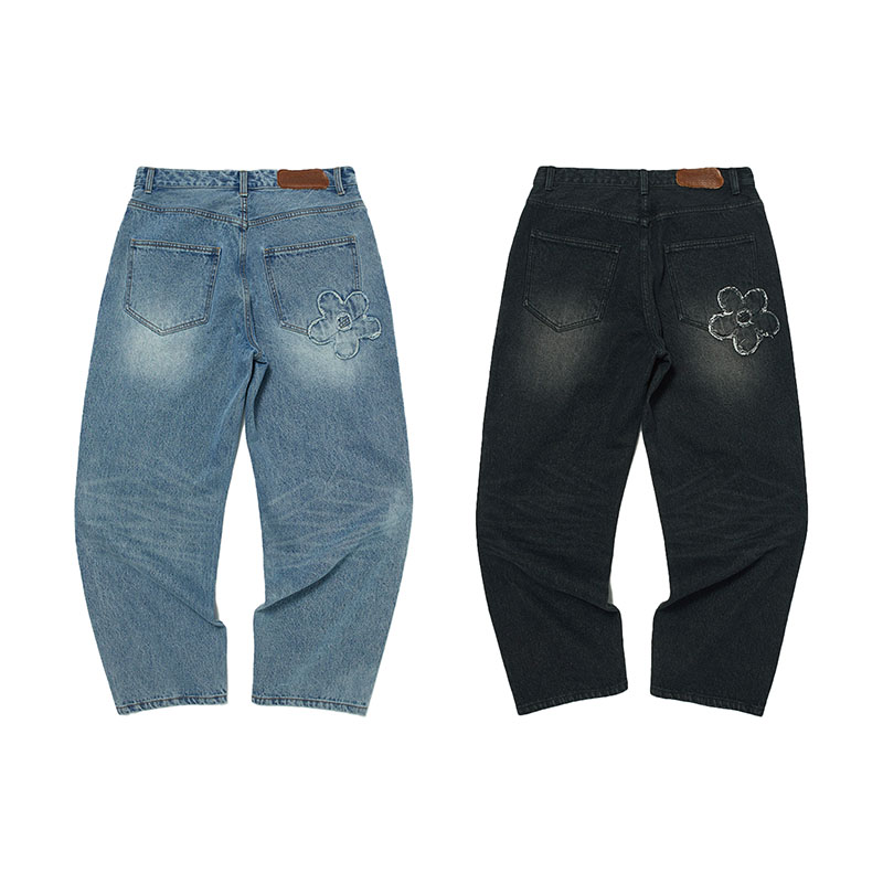 WKNDRS(ウィーケンダーズ)/ FLORAL DENIM PANTS -2.COLOR-
