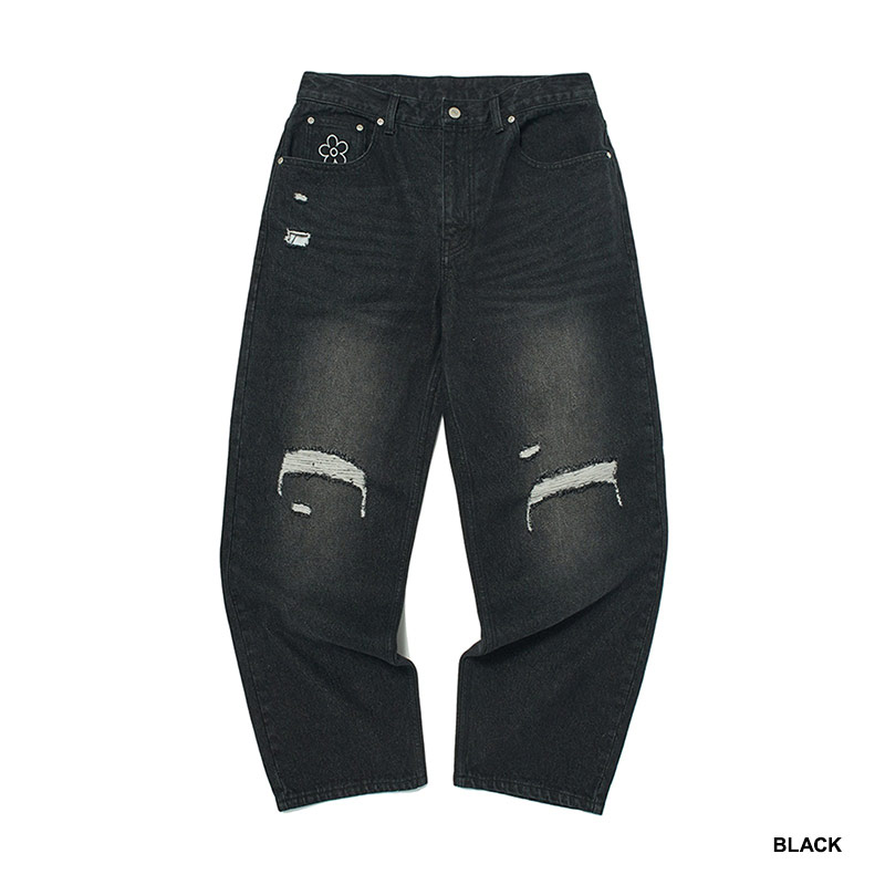 WKNDRS(ウィーケンダーズ)/ FLORAL DENIM PANTS -2.COLOR-
