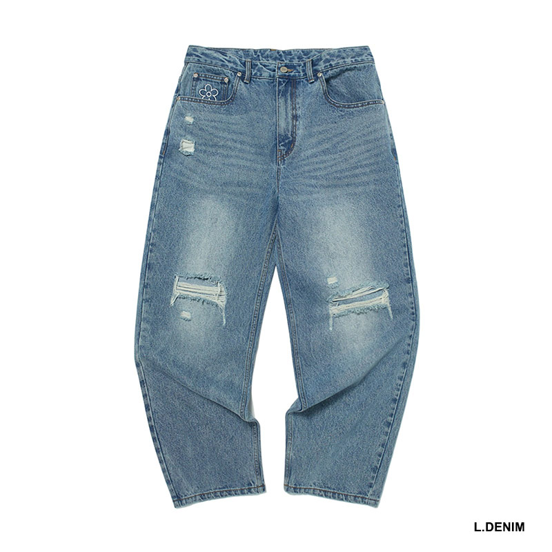 WKNDRS(ウィーケンダーズ)/ FLORAL DENIM PANTS -2.COLOR-