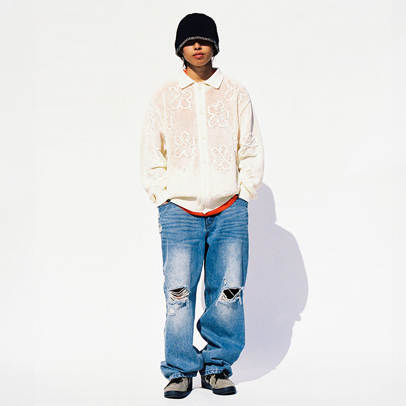 WKNDRS(ウィーケンダーズ)/ FLORAL DENIM PANTS -2.COLOR-