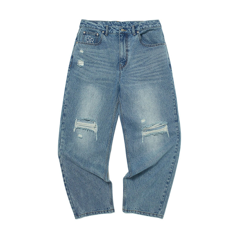 WKNDRS(ウィーケンダーズ)/ FLORAL DENIM PANTS -2.COLOR-(L.DENIM)