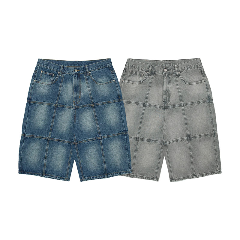WKNDRS(ウィーケンダーズ)/ PATCH WORK DENIM SHORTS -2.COLOR-