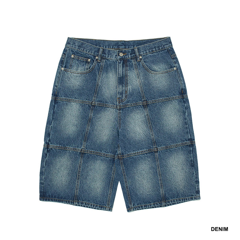 WKNDRS(ウィーケンダーズ)/ PATCH WORK DENIM SHORTS -2.COLOR-