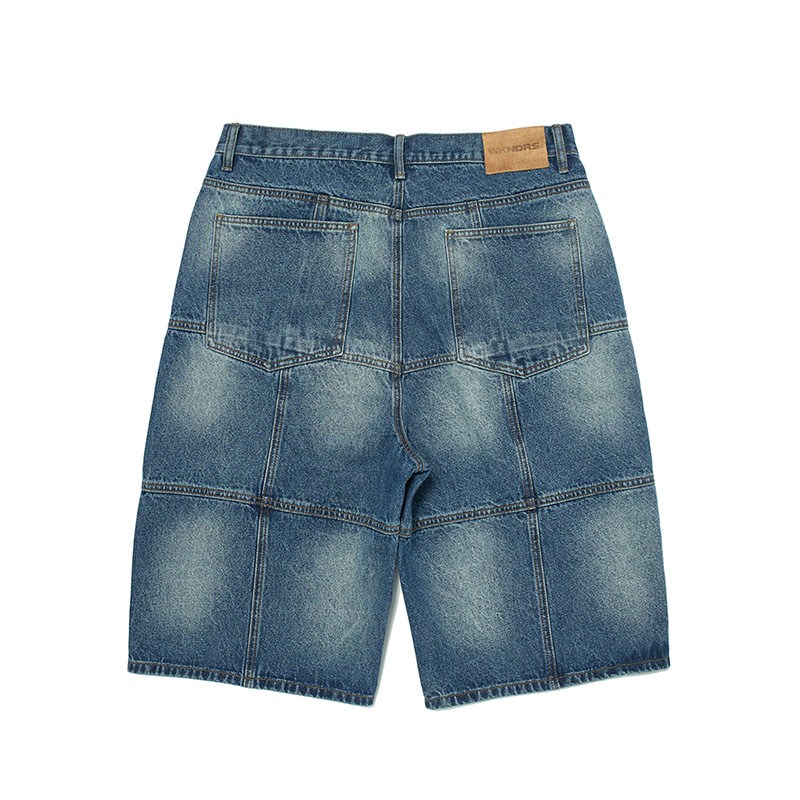 WKNDRS(ウィーケンダーズ)/ PATCH WORK DENIM SHORTS -2.COLOR-
