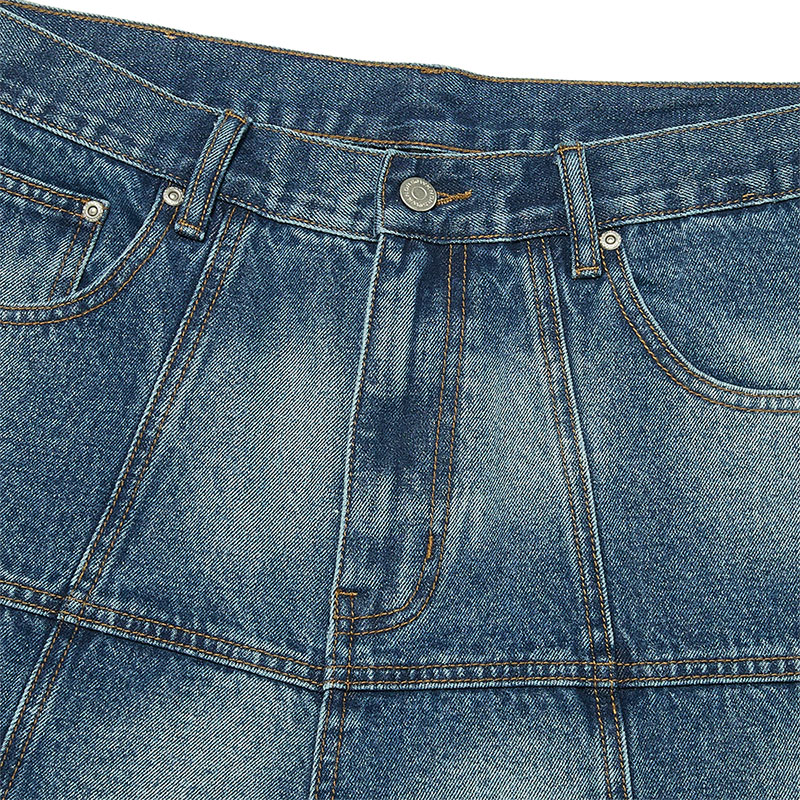 WKNDRS(ウィーケンダーズ)/ PATCH WORK DENIM SHORTS -2.COLOR-