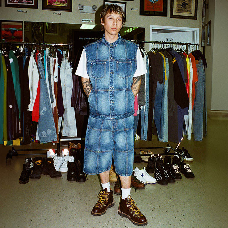 WKNDRS(ウィーケンダーズ)/ PATCH WORK DENIM SHORTS -2.COLOR-