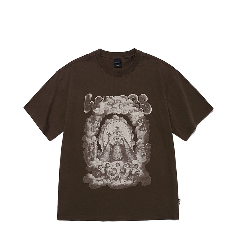 WKNDRS(ウィーケンダーズ)/ ANGELS T-SHIRT -3COLOR-(BROWN)