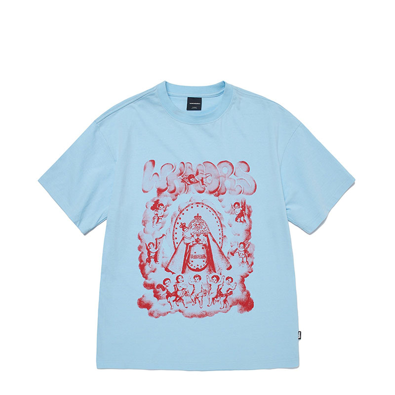 WKNDRS(ウィーケンダーズ)/ ANGELS T-SHIRT -3COLOR-(S.BLUE)