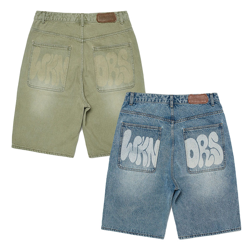 WKNDRS(ウィーケンダーズ)/ GRAFFITI DENIM SHORTS -2COLOR-